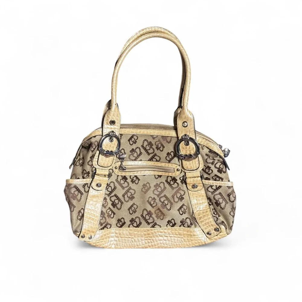 Y2k Kathy crown canvas studded purse